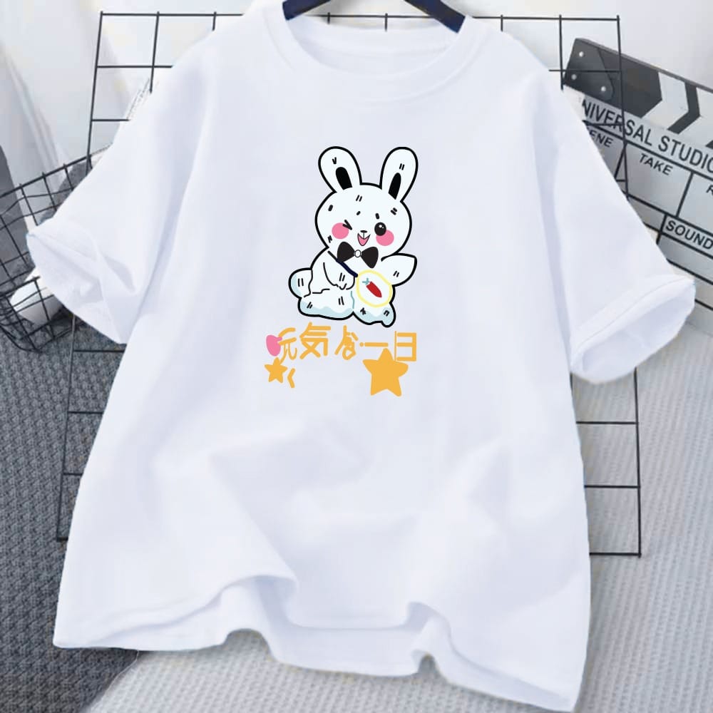 Bunny Mood Tee – Drop Shoulder Funwear