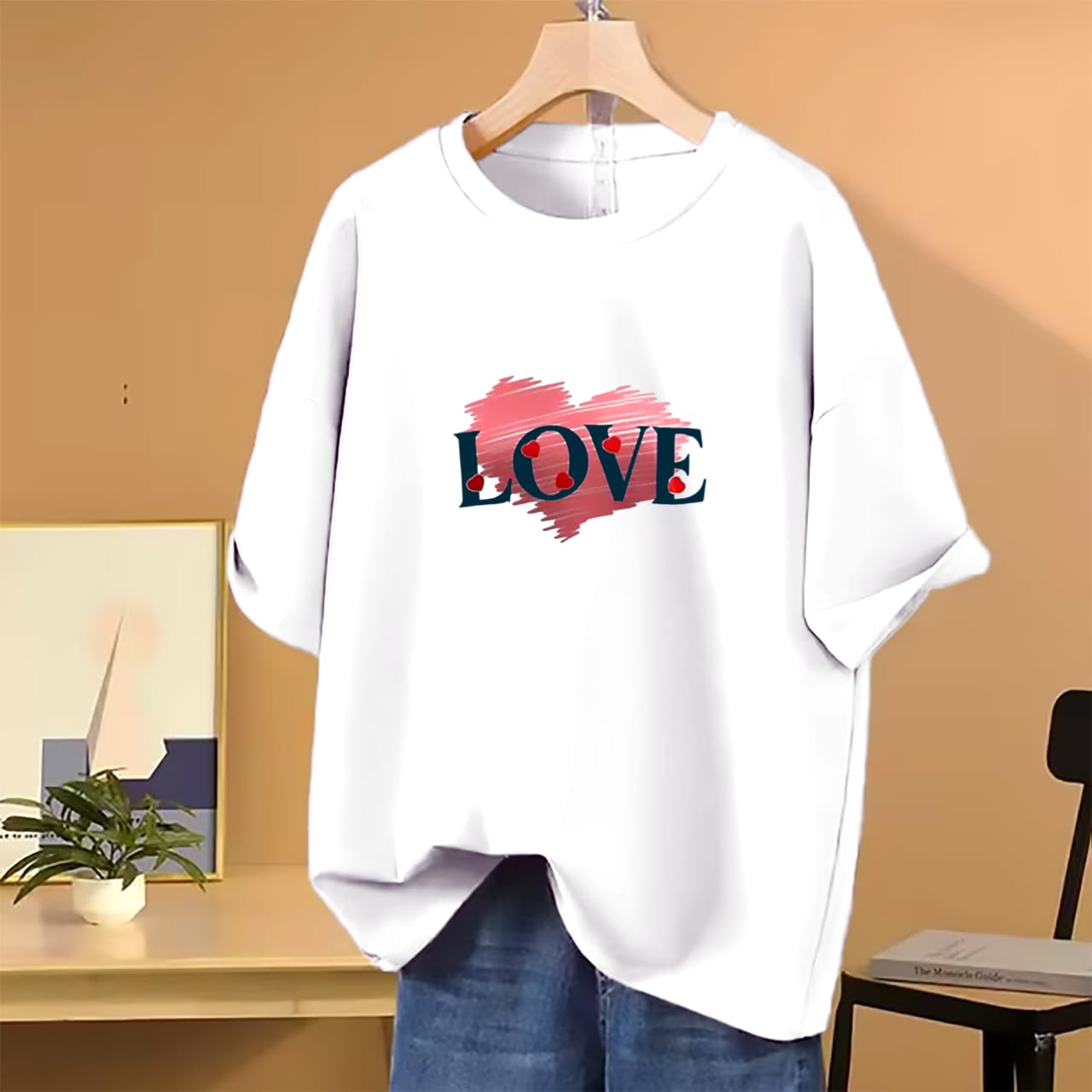 ComfyFit Cartoon T-shirt – Oversized Drop Shoulder Edition