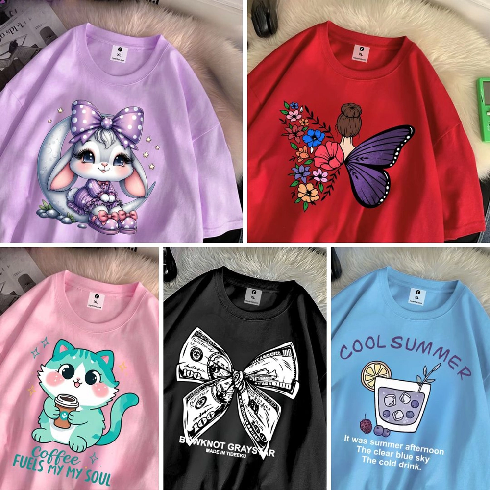 ৪ পিস টি-শার্ট কম্বো মাএ ৯৯৯ টাকা। ( Different Color/Print ) 1001