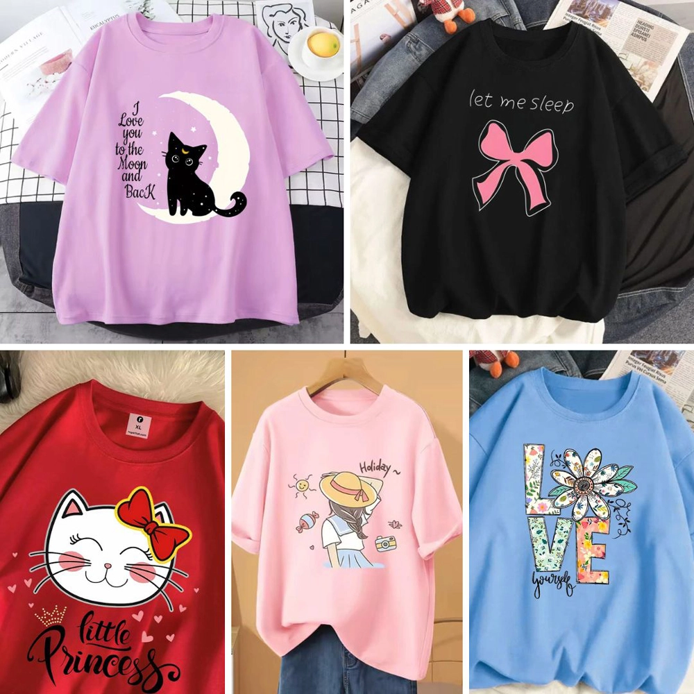 ৪ পিস টি-শার্ট কম্বো মাএ ৯৯৯ টাকা। ( Different Color/Print ) 1006