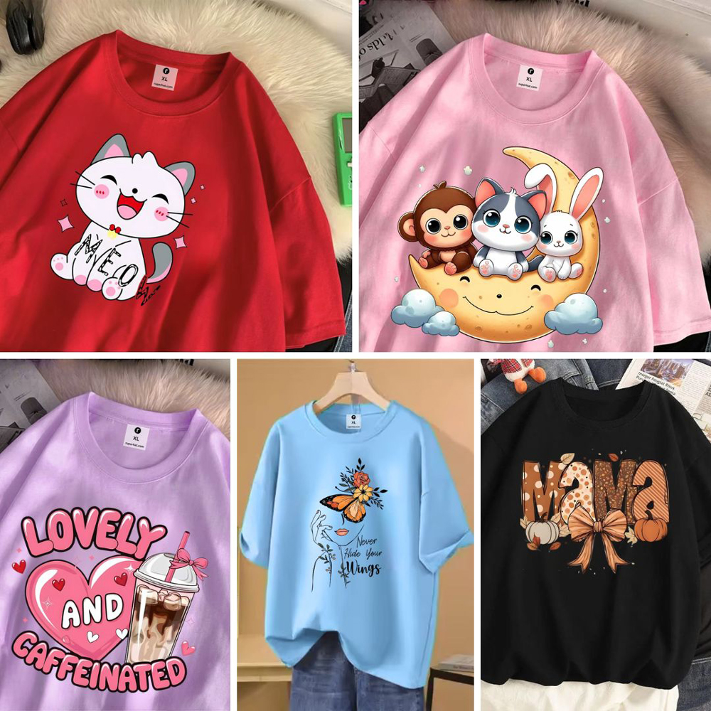 ৪ পিস টি-শার্ট কম্বো মাএ ৯৯৯ টাকা। ( Different Color/Print ) 1007